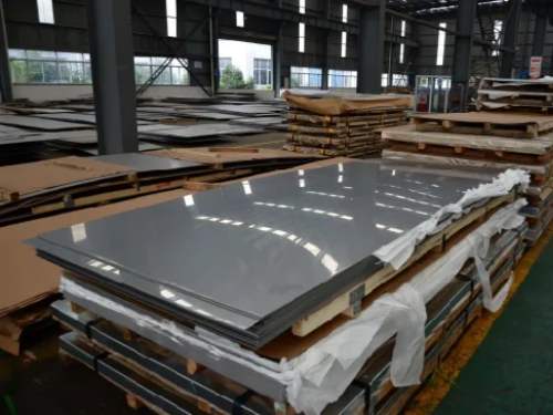 Finishing and treating of stainless steel plate